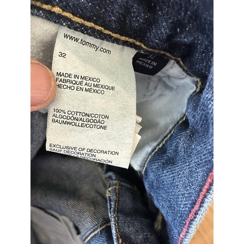 Tommy Hilfiger Carpenter Denim Shorts Mens 32 Blue Vintage 90s Baggy Fit Y2K